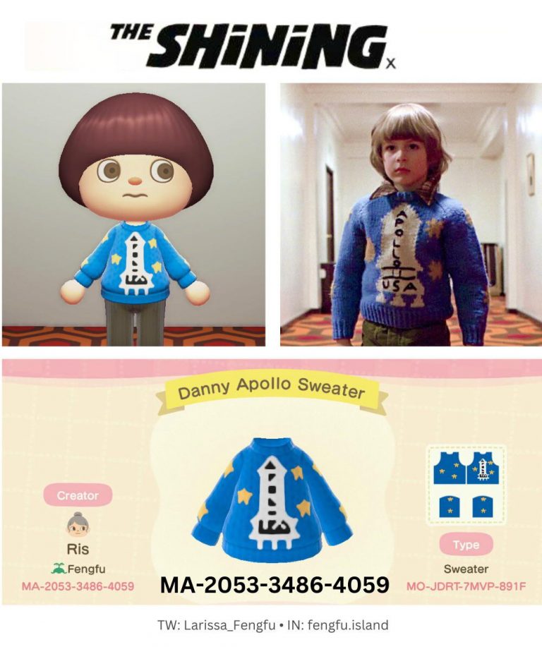 Animal Crossing: Danny had a rough time in The Shining but he sure had some groovy sweaters. ?