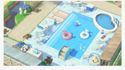 Animal Crossing: Does anybody know the creator code for the pool design?