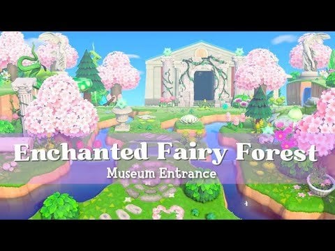 Animal Crossing: Enchanted Fairy Forest Museum Entrance | ACNH Speed Build