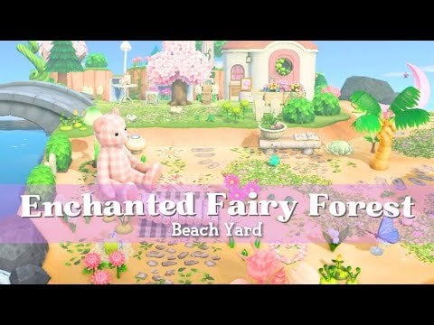 Enchanted Fairy Villager Beach Yard | ACNH Speed Build