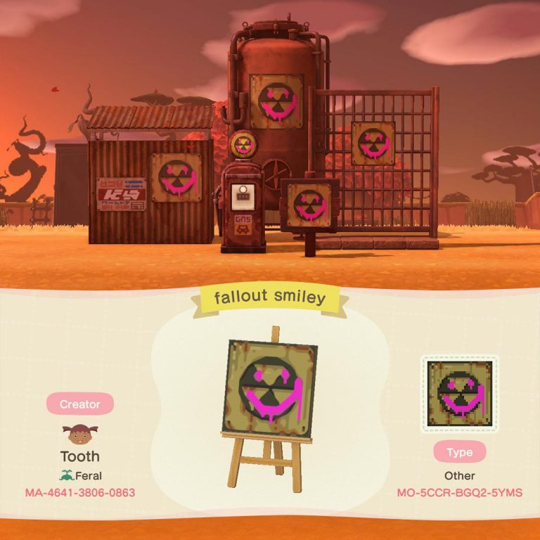 Animal Crossing: Fallout smiley ?? For all yer post-apocalyptic kidcore needs ???