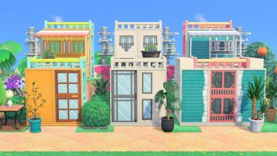 Animal Crossing: Feeling good about how my beach house designs turned out. All codes by me: MA-3737-1606-8372