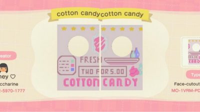 Animal Crossing: Finally we get some sweets to walk around with✨ I made a design that you can use by itself or with a stall!