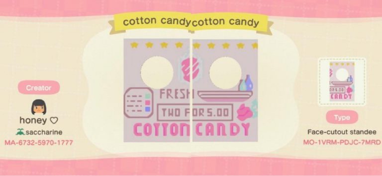 Animal Crossing: Finally we get some sweets to walk around with✨ I made a design that you can use by itself or with a stall!