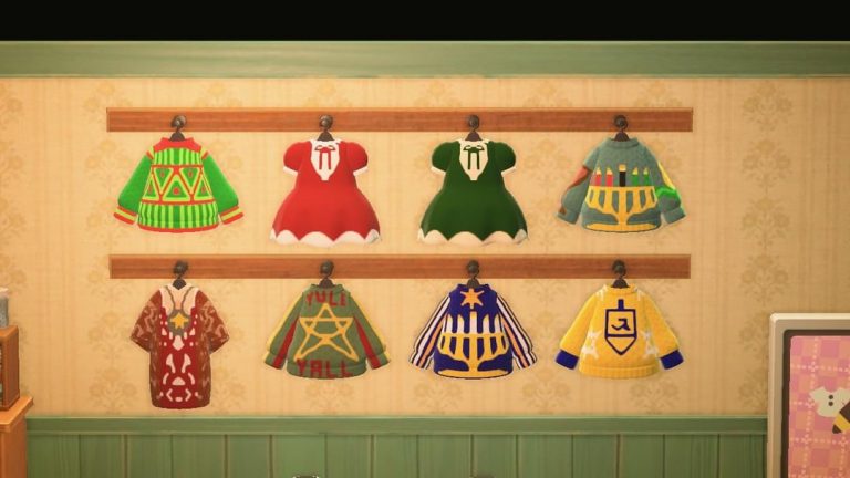 Animal Crossing: Happy Holidays clothing collection I made. I also added my creator code if anyone sees anything they like. I have 3 Christmas, 1 Kwanzaa, 2 Hanukkah and 2 Yule designs.