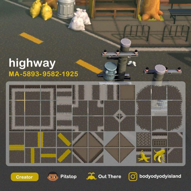 Animal Crossing: Highway with Banana Peels ?