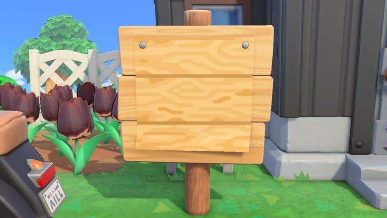 Animal Crossing: How the Shop sign background looks