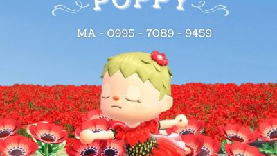 Animal Crossing: I created a dress for National Poppy day, where we wear a red poppy to honor those killed in war. The red poppy has been the symbol of support since John McCrae wrote “In Flanders Fields” in World War I. As we enter the Memorial Day weekend, take a moment to remember those Fallen. ❤️