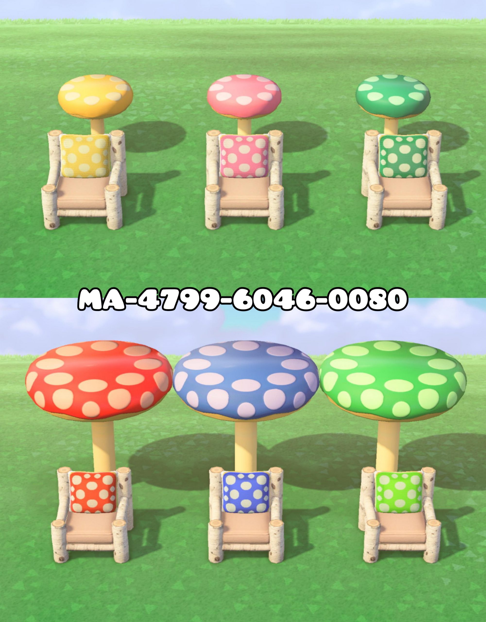 I made a pattern to match the Mario Mushroom Platforms!