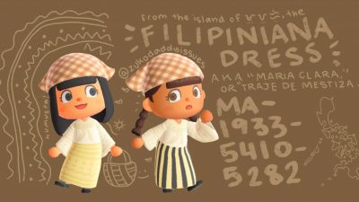 Animal Crossing: I made filipiniana dresses in animal crossing! (MA-1933-5410-5282)