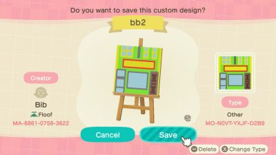 Animal Crossing: Just in case you were wanting a Bob’s Burgers custom panel or stall … ;3