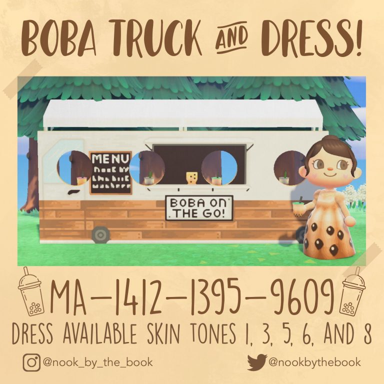 Animal Crossing: Made some boba designs for the new update!! ?