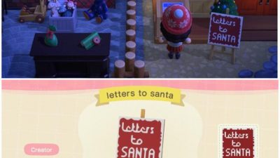Animal Crossing: Made the dropbox into Santa’s mailbox. Hope he likes tarantulas…