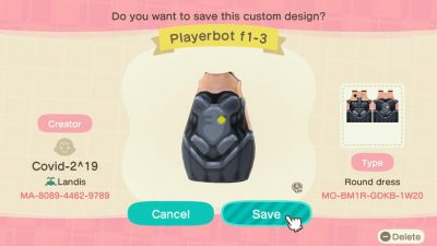 Animal Crossing: Maybe you’ve always wanted to be an android for Halloween… or maybe not, but here’s one anyway