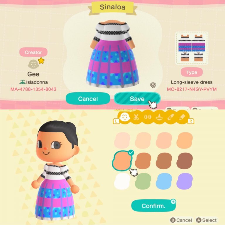 Animal Crossing: Mexican Dress series – Sinaloa