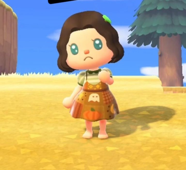 Animal Crossing: Please does anyone know the code for this dress? I couldn’t find the creator mentioning it at all