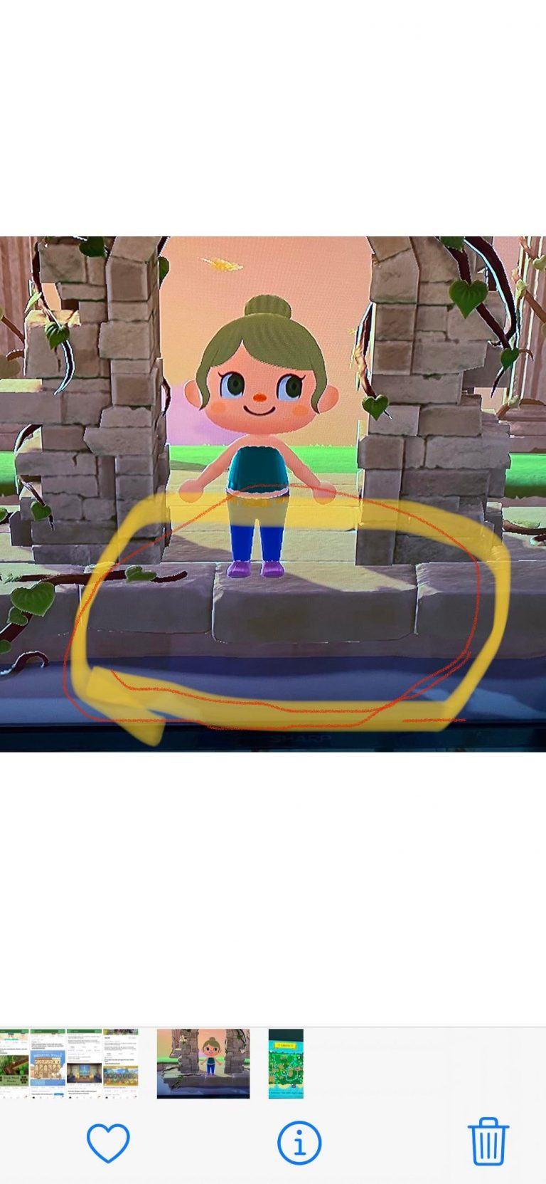 Animal Crossing: Possible to customize the edge of tile like in this image taken from the happy home paradise pond?
