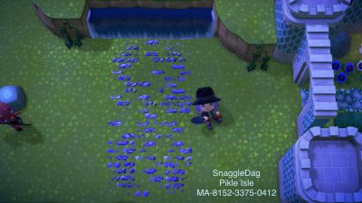 Animal Crossing: Purple overgrown brick