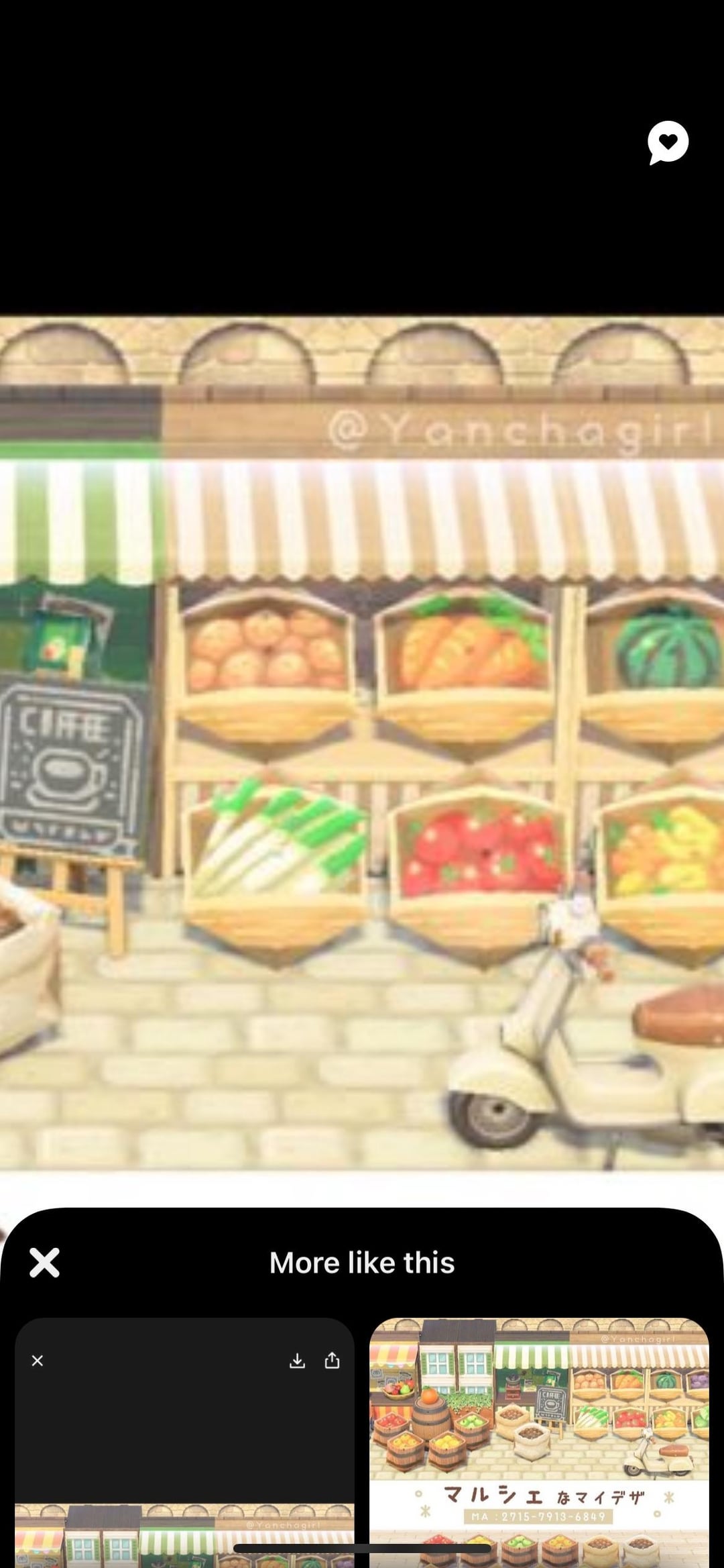 Animal Crossing Umbrella Designs on Stalls