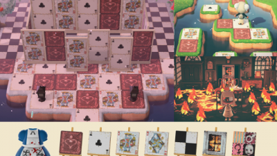 Animal Crossing: Updated Alice: Madness Returns patterns (grid in comments)