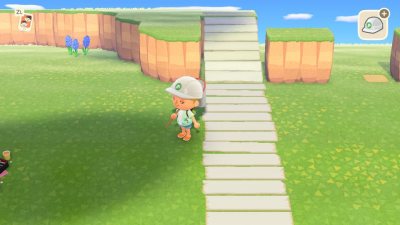 Animal Crossing: looking for a design matching the white plank incline, but diagonal